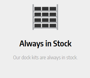 Sunrise Docks sells CanadaDocks moduclar docks which are always in stock